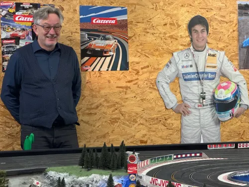 Peter Schäfer bei der Jubiläumsfeier im Teckslot.