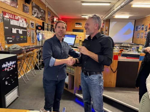 Siegerehrung beim Jubiläumsrennen der Terra Consulting GmbH im Teckslot Kirchheim.