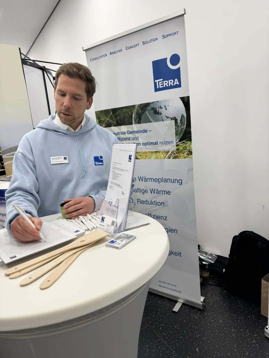 Einblick in den Messestand von Terra Consulting